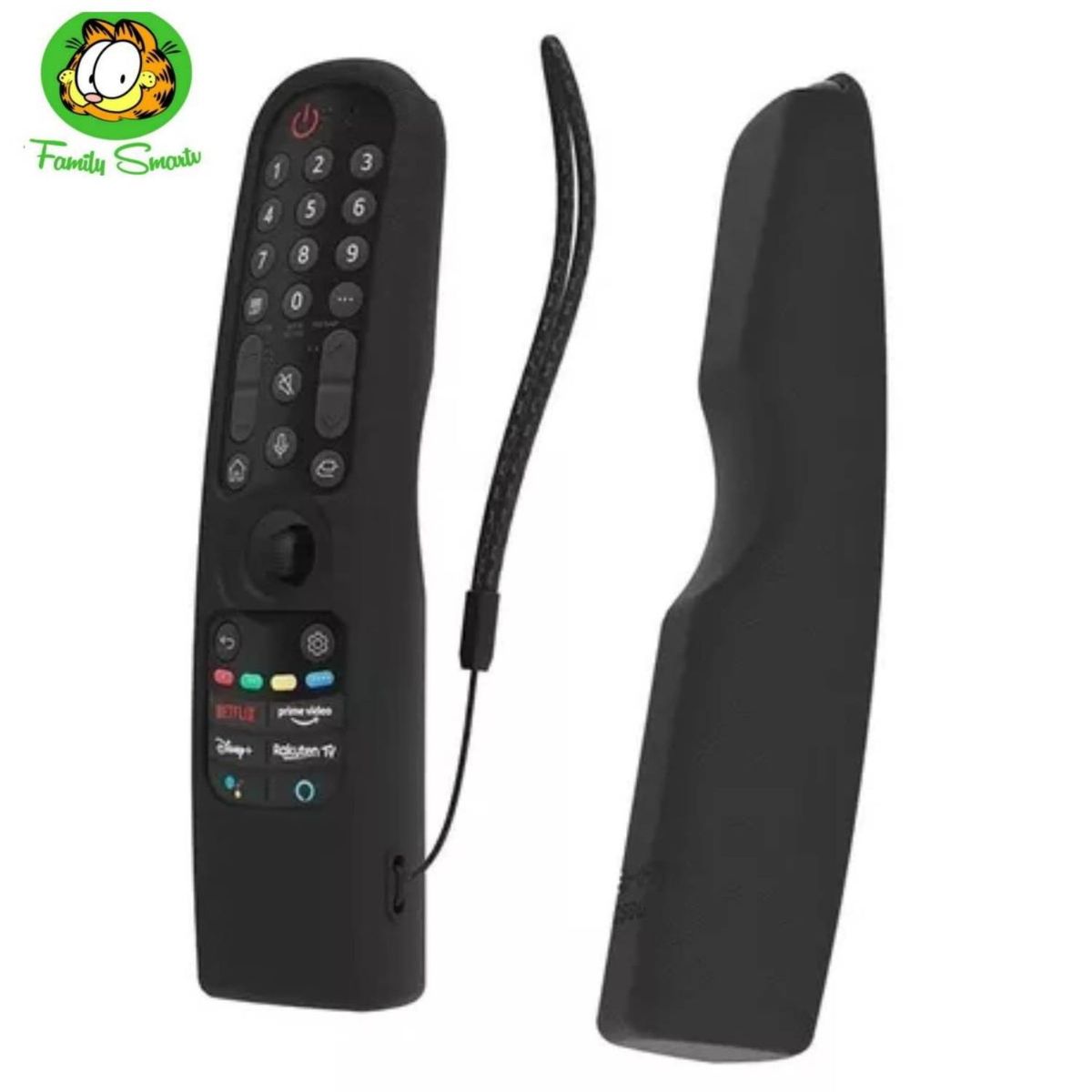 LG - Funda para Magic Remote LG 2021 Silicona / Negro + Soporte
