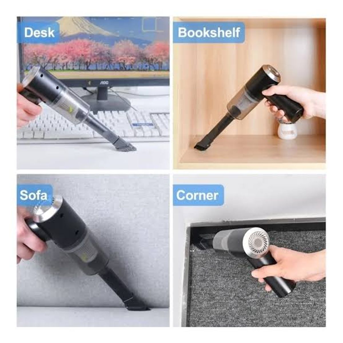 GENERICO - ASPIRADORA DE MANO 2 EN 1 RECARGABLE