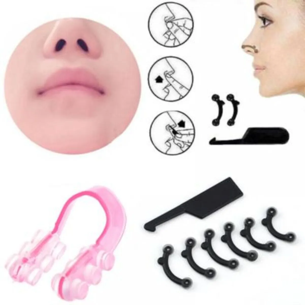 OEM - Perfilador de Nariz Pretty Nose Pack de 3 pares de todas las tallas