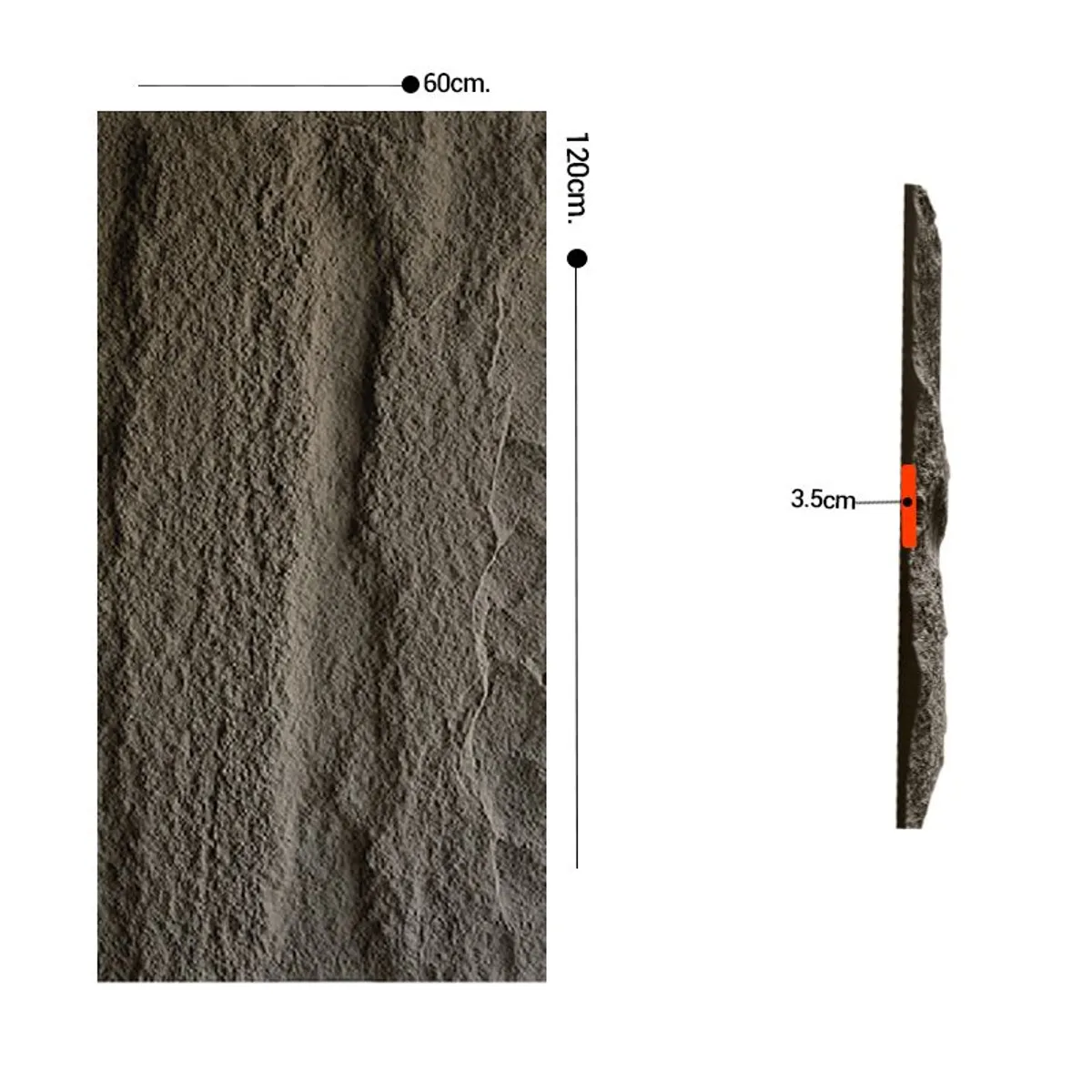 VIDAR - PANEL INTERIOR DE PIEDRA CINSELADA SHARK-08 VENTA POR UNIDAD