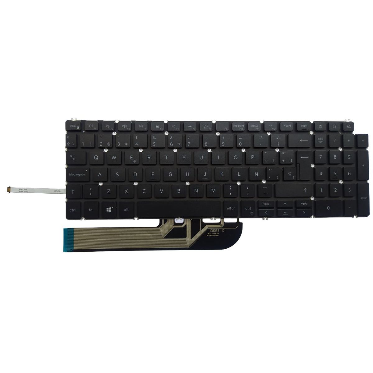 DELL - Teclado ORIGINAL para Dell Inspiron 15 5598 7590 Iluminado ESPAÑOL