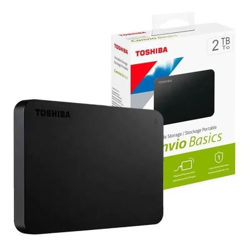 TOSHIBA - Disco externo Toshiba Canvio Basics 2TB, USB 3.0
