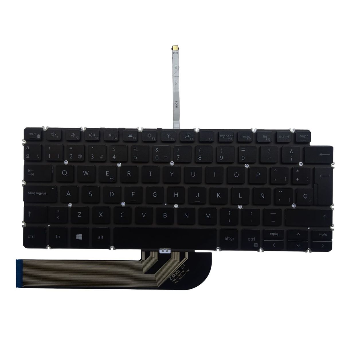 DELL - Teclado ORIGINAL para Dell Inspiron 7391 7490 7491 P126G ESPAÑOL