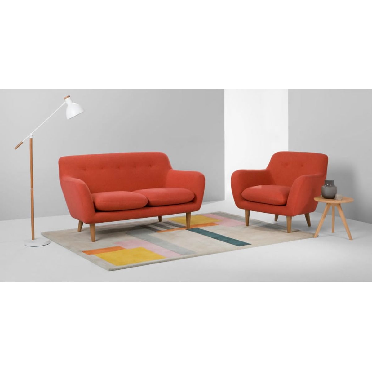 GENERICO - Sofá de 2 Cuerpos Dylan - Naranja