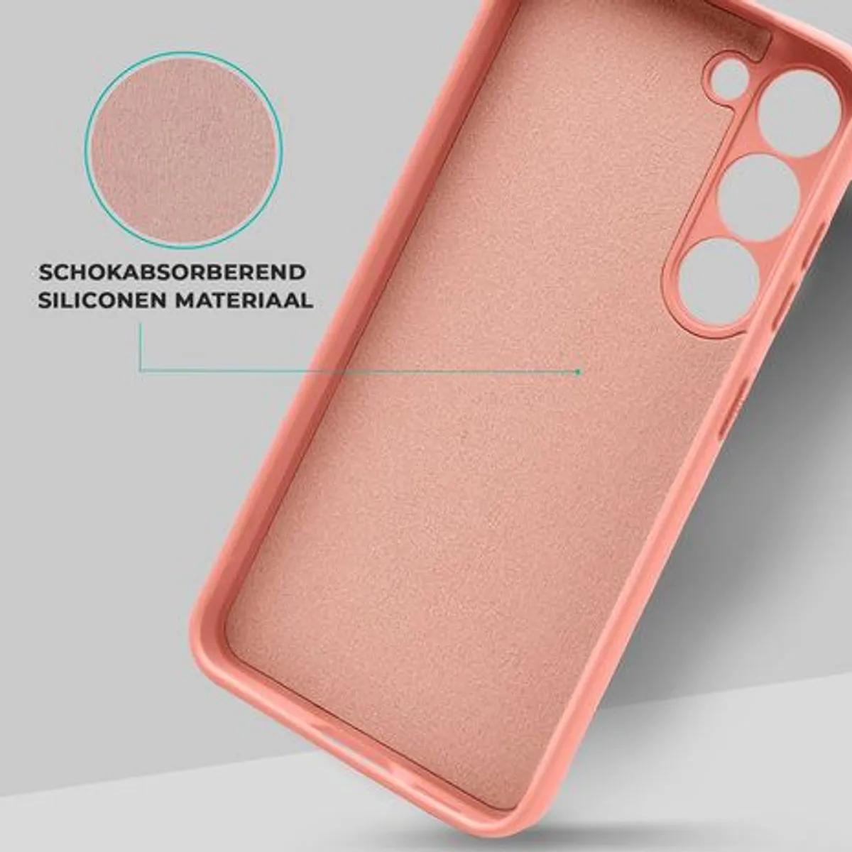GENERICO - Case Silicona Para Samsung S24 - Rosado