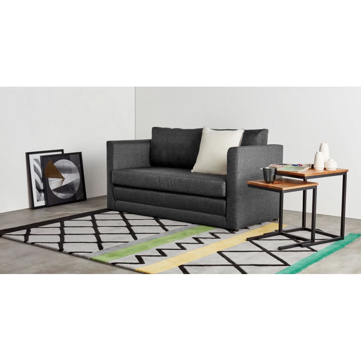 GENERICO - Sofá de 2 Cuerpos Eli - Gris