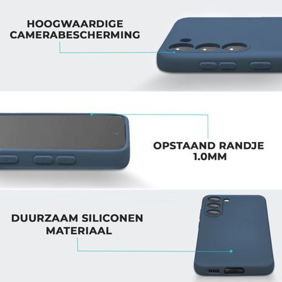 GENERICO - Case Silicona Para Samsung S24 - Azul