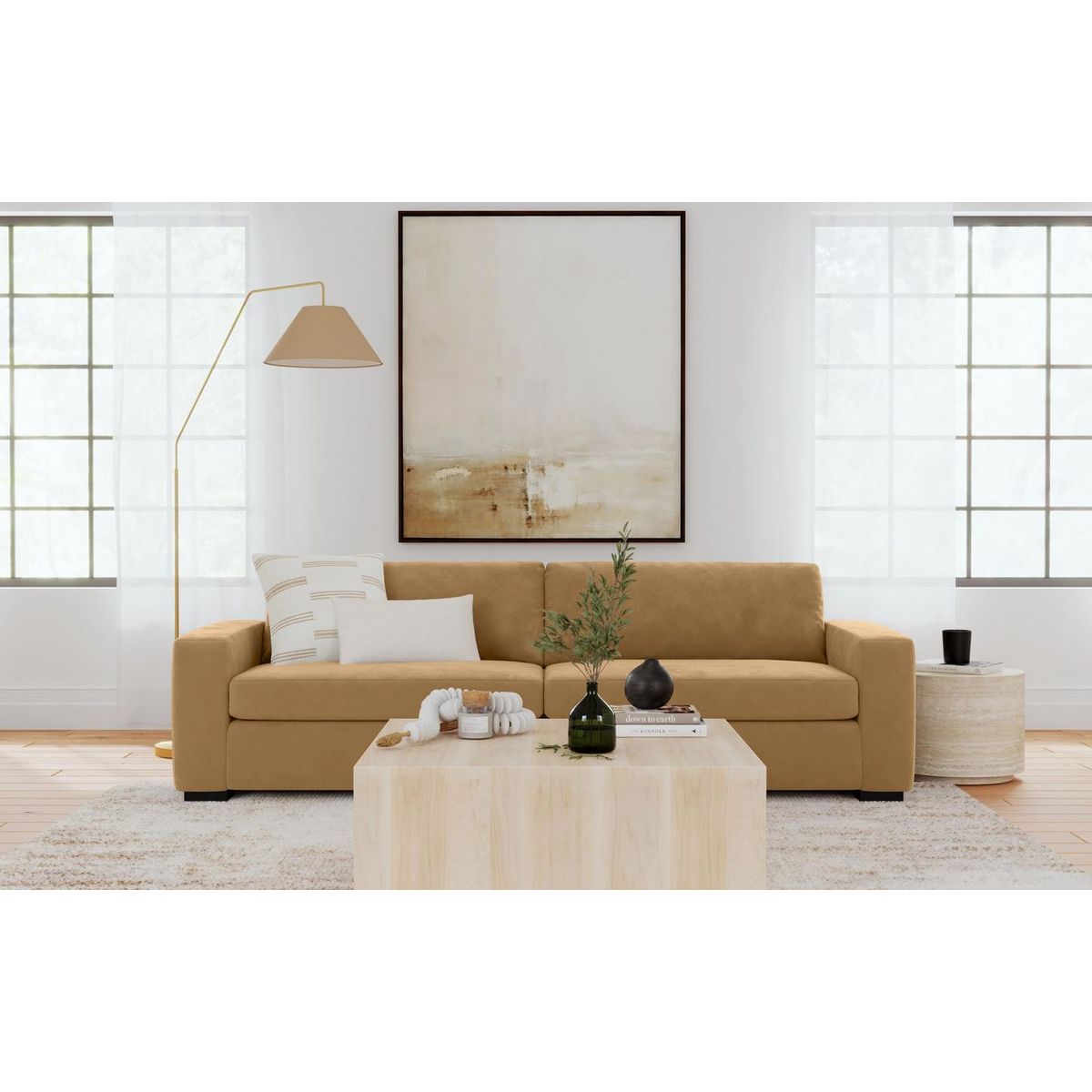 GENERICO - Sofa 2 Cuerpos Catania - Canela
