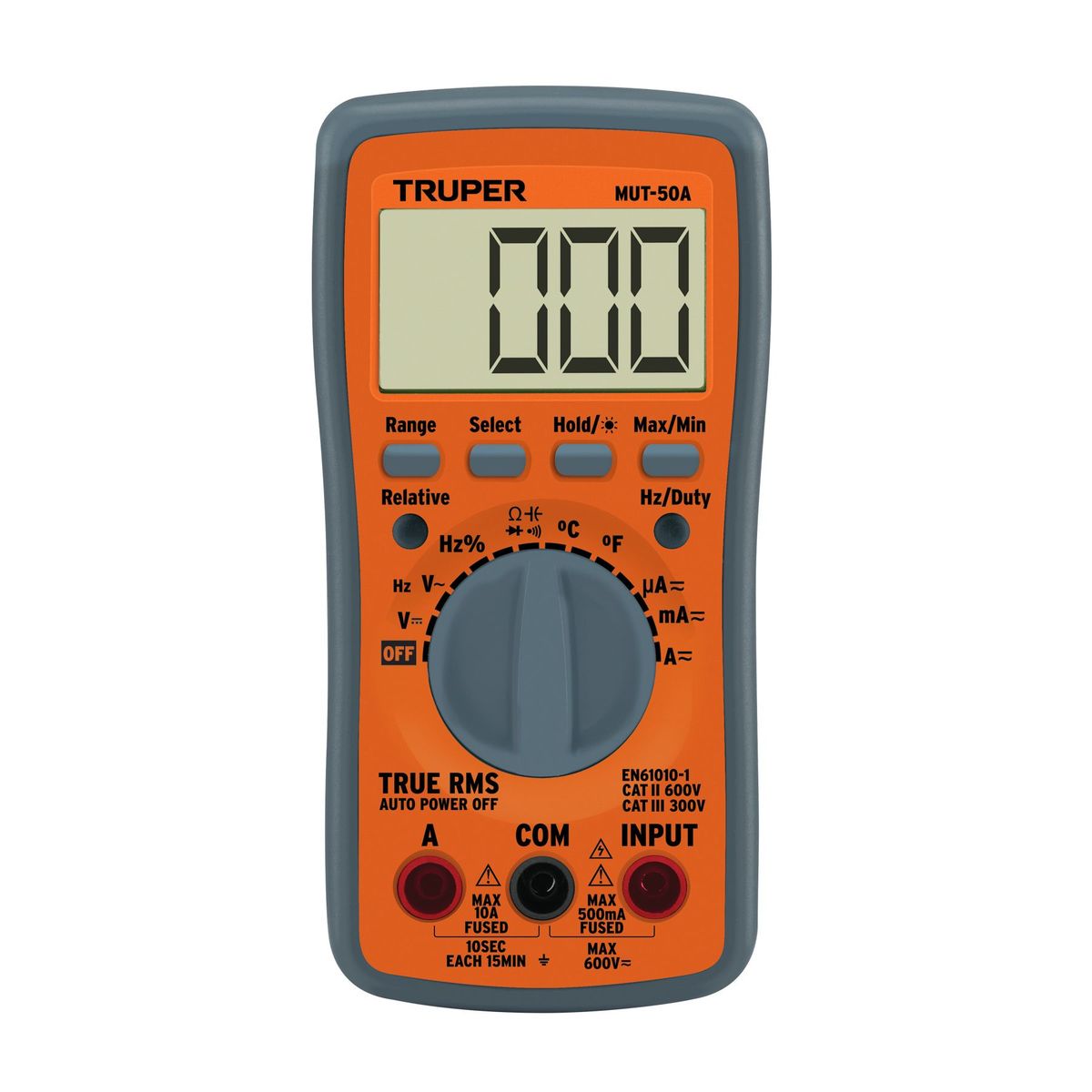 TRUPER - Multimetro profesional con RMS verdadero y auto rango