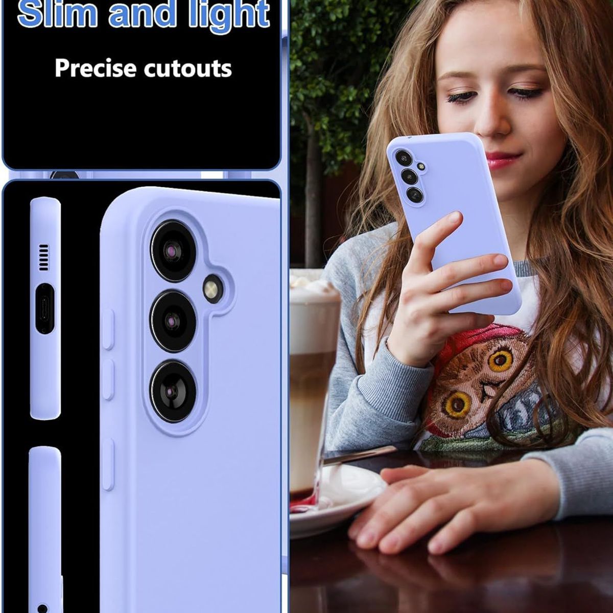 GENERICO - Case Silicona Para Samsung S24 Plus - Celeste