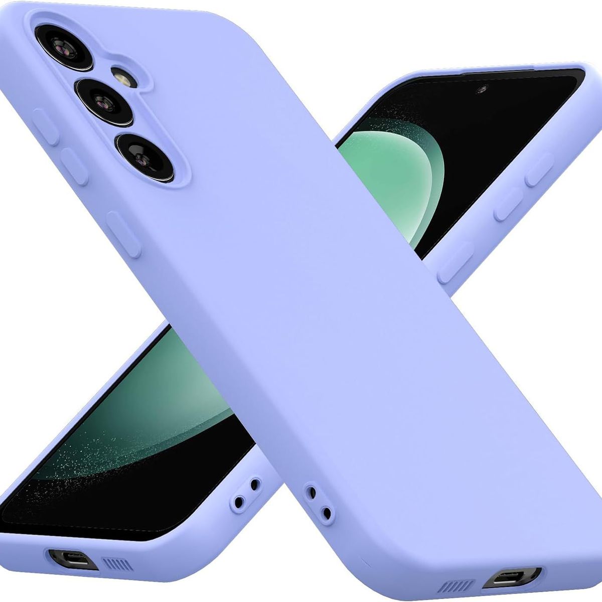 GENERICO - Case Silicona Para Samsung S24 Plus - Celeste