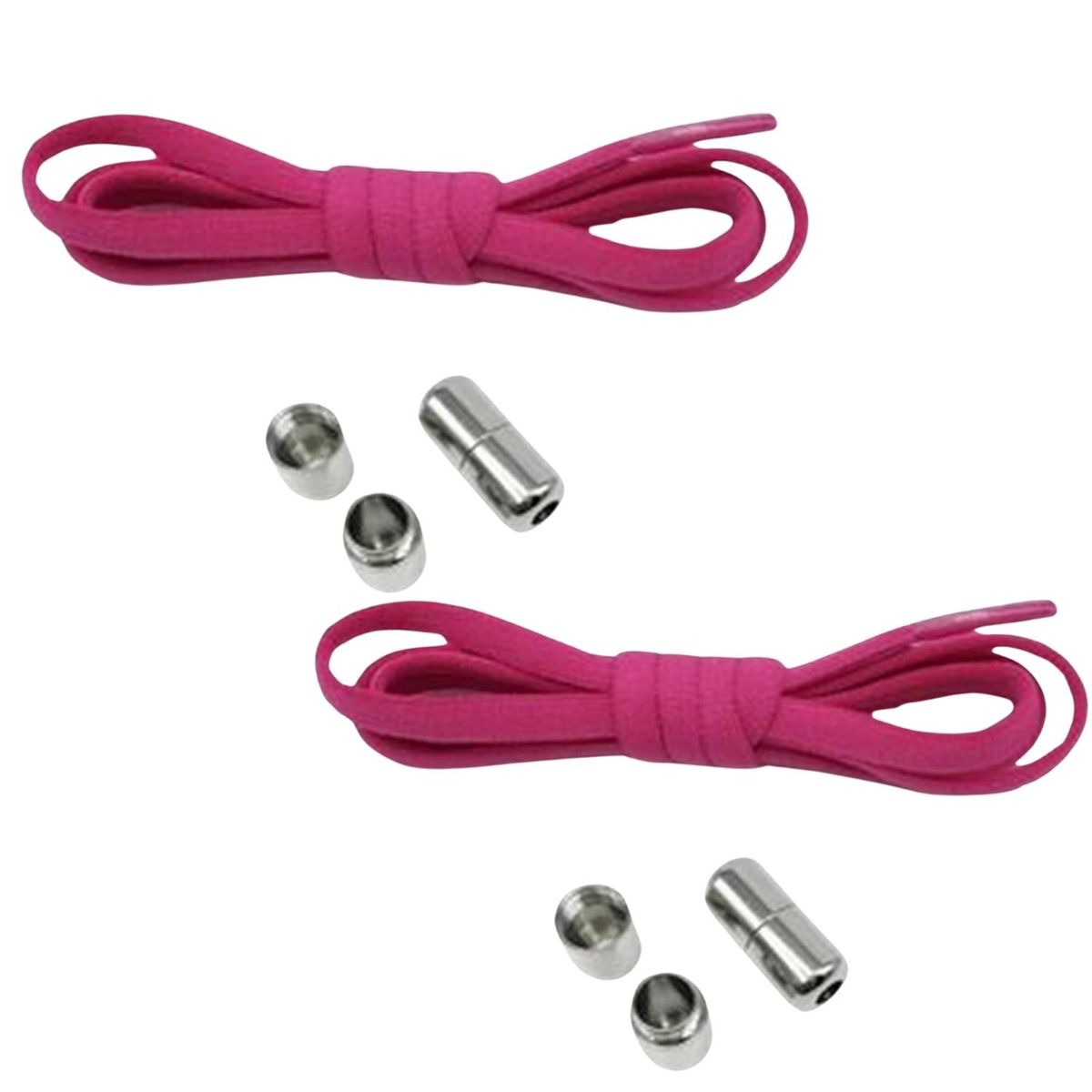 GENERICO - Packx2 Cordones o Pasadores Elásticos Color Fucsia