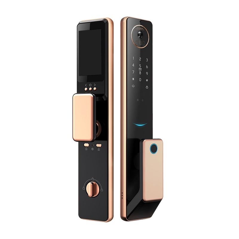 OEM - Cerradura Inteligente con Videollamada Wifi Nexio RF02 Bronce