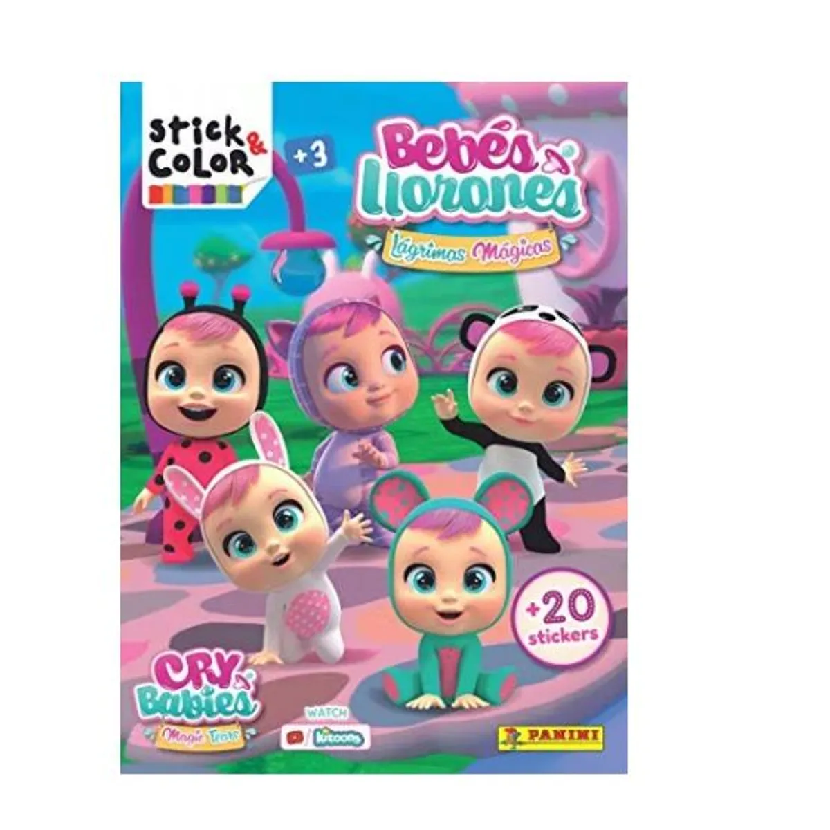 GENERICO - Libro Infantil Libro para colorear Bebes Llorones  Stickers