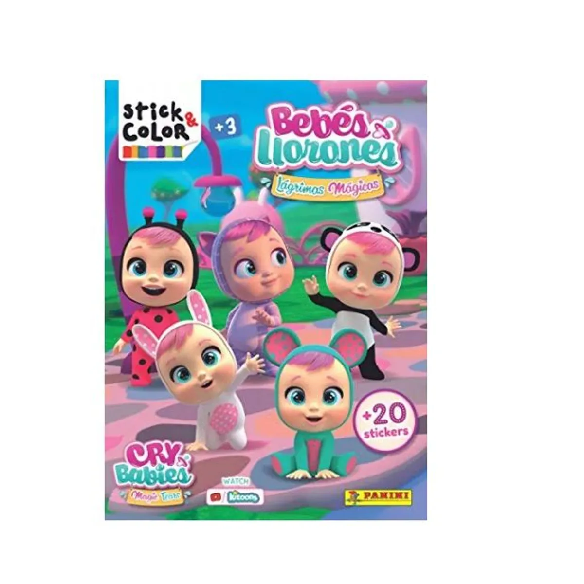 GENERICO - Libro Infantil Libro para colorear Bebes Llorones  Stickers