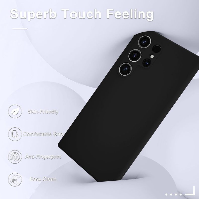 GENERICO - Case Silicona Para Samsung S24 Ultra - Negro