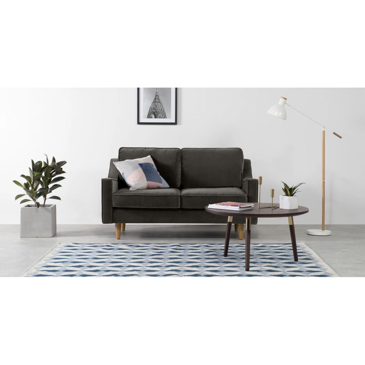 GENERICO - Sofá de 2 Cuerpos Dallas - Gris