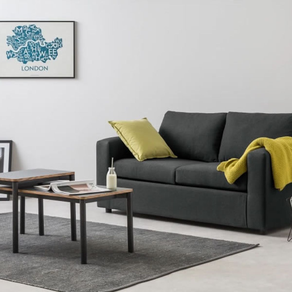 GENERICO - Sofá de 2 Cuerpos Felix - Gris