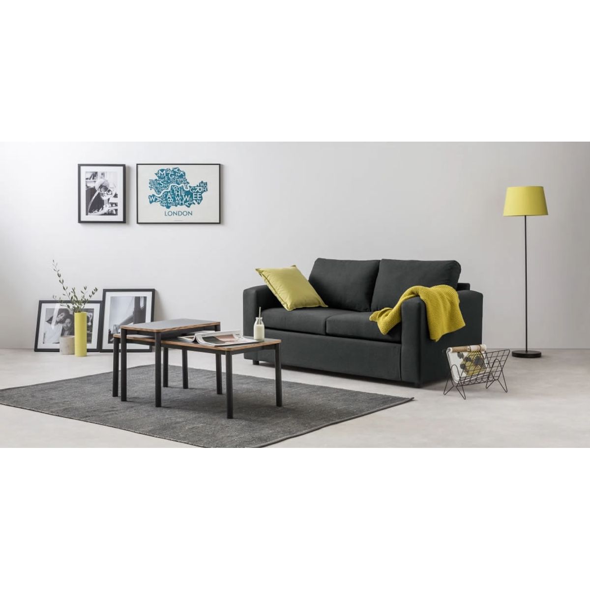 GENERICO - Sofá de 2 Cuerpos Felix - Gris