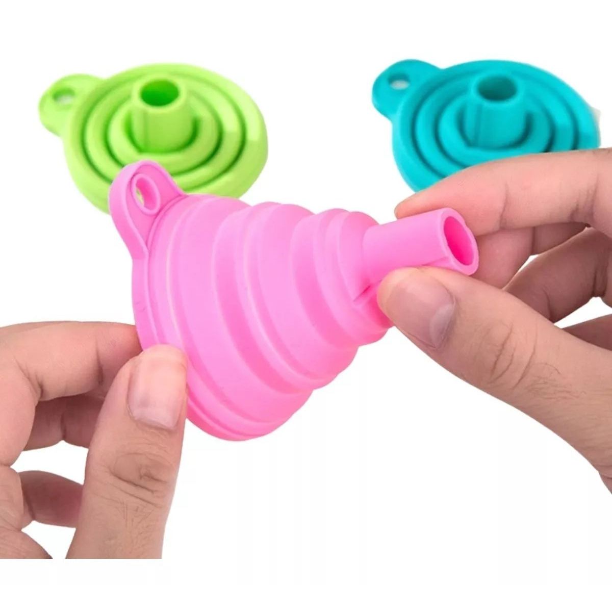 GENERICO - Pack de 6 Embudos Plegables De Silicona