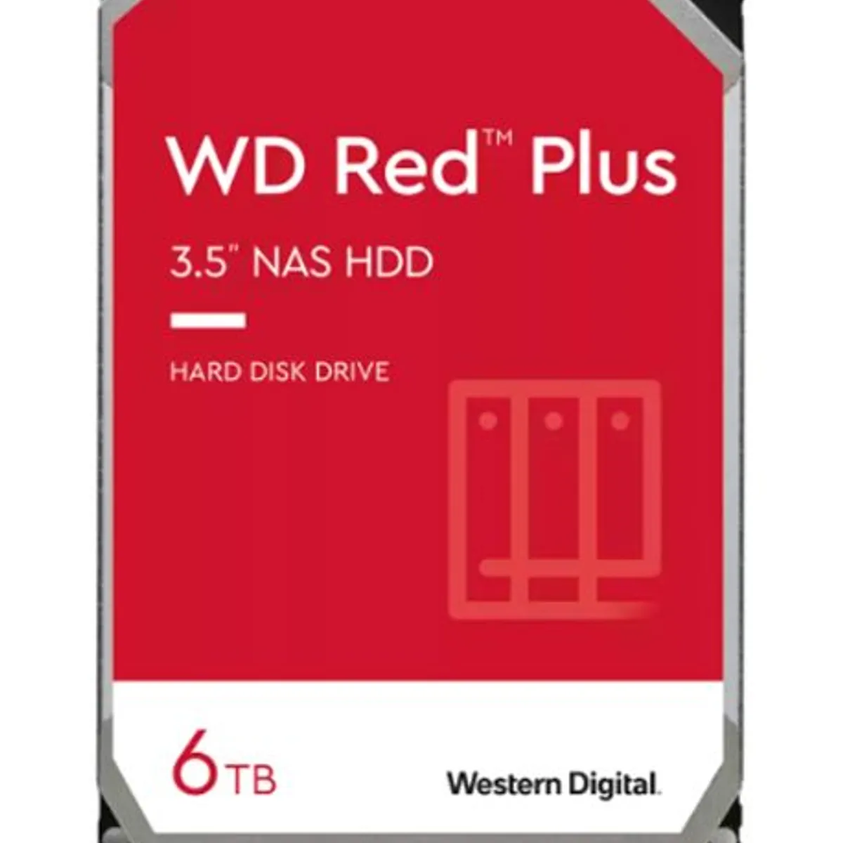 WESTERN DIGITAL - Disco duro Western Digital Red Plus WD60EFPX 6TB SATA 5400 3.5 256MB