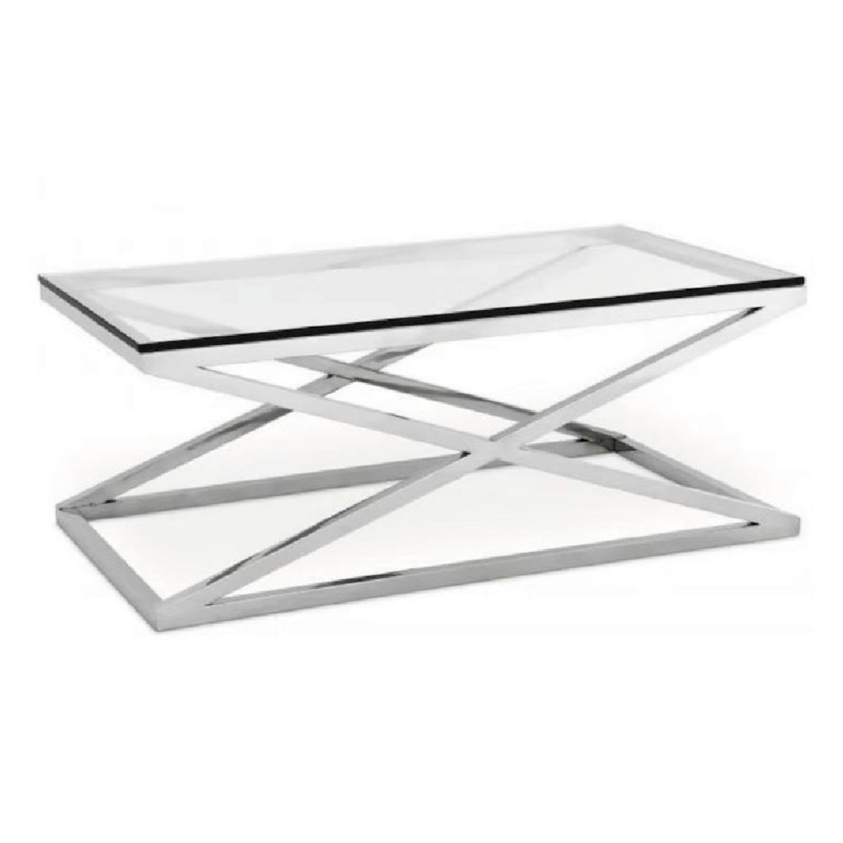 ALTO HOGAR - Mesa de Centro Zoe Acero Inoxidable Alto Hogar