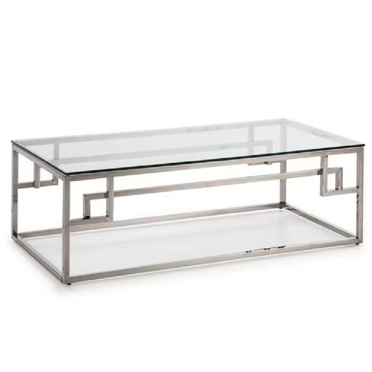 ALTO HOGAR - Mesa de Centro Waleska Acero Inoxidable Alto Hogar