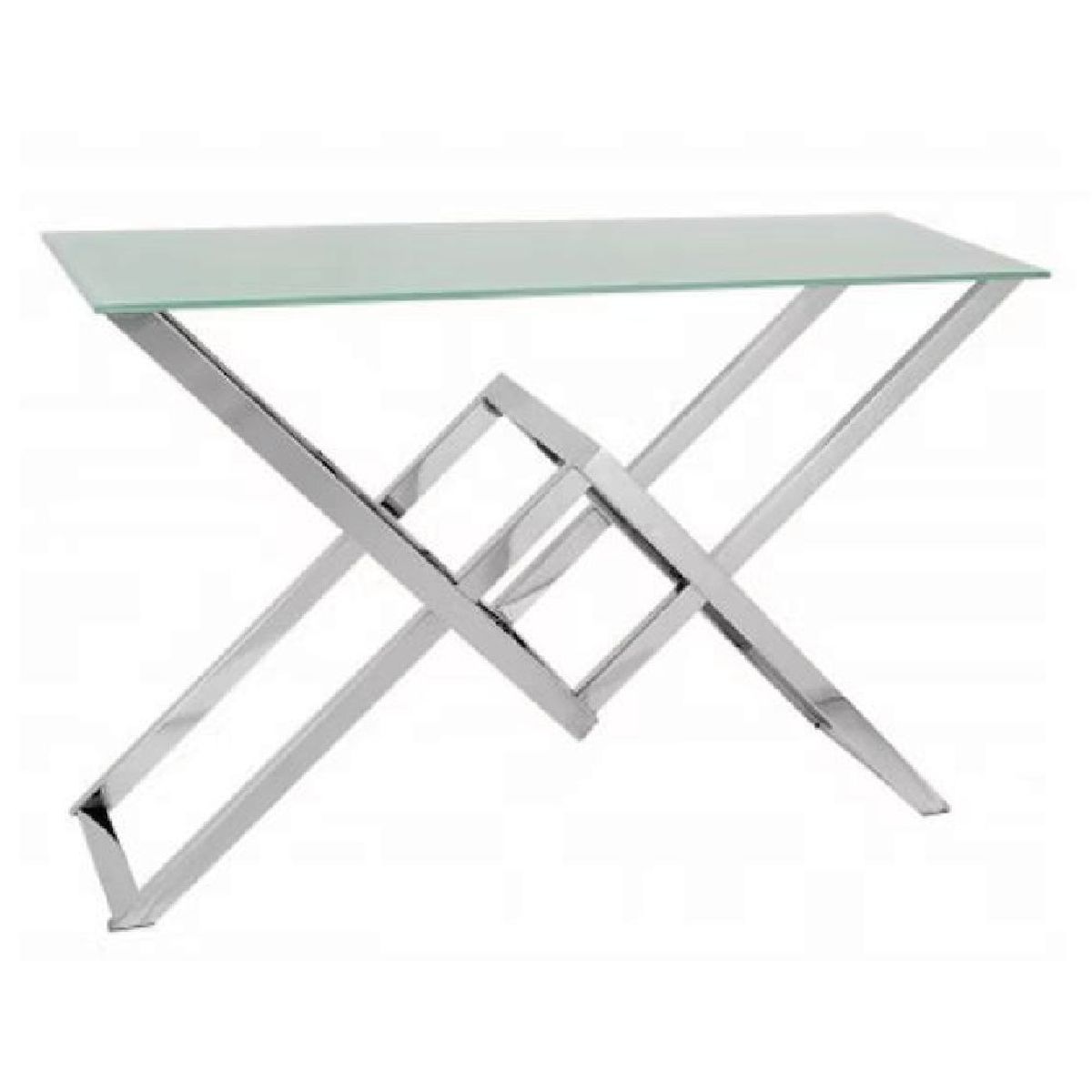 ALTO HOGAR - Consola Recibidor Vania Acero Inoxidable Alto Hogar