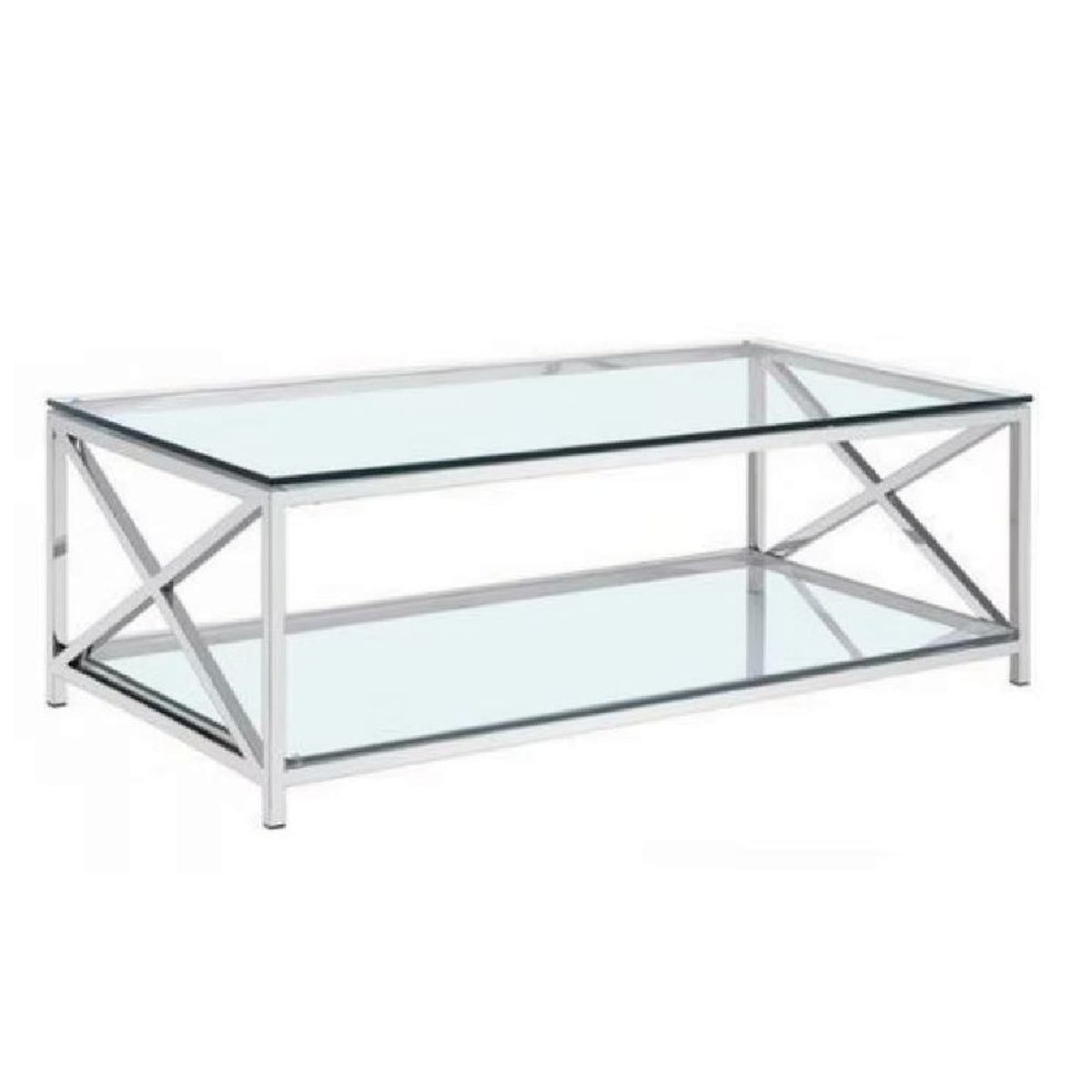 ALTO HOGAR - Mesa de Centro Hope Acero Inoxidable Alto Hogar