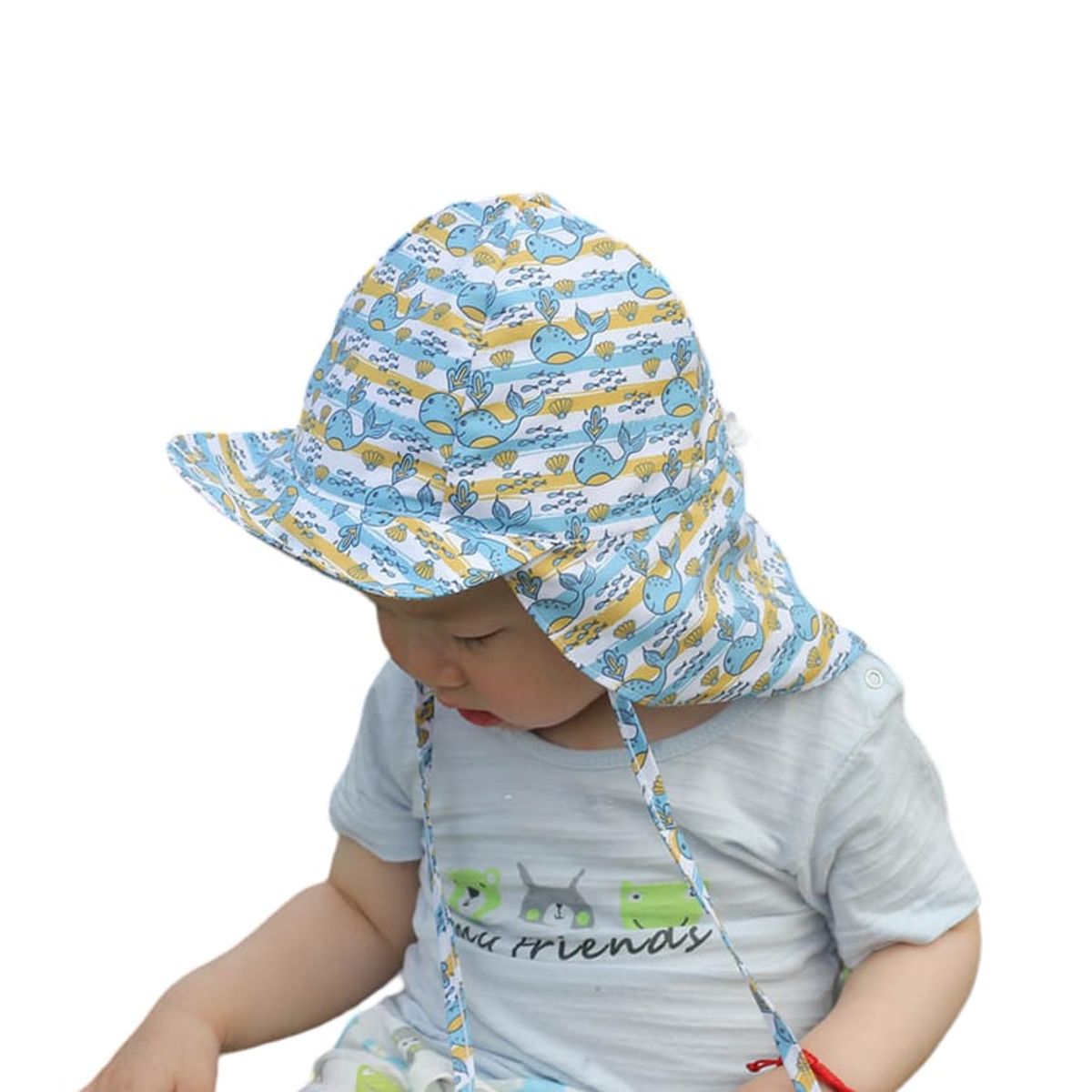 GENERICO - Sombrero pescador bebe / niño ( 03 a 18 meses) con FPS 50