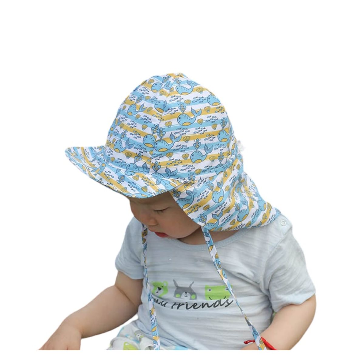 GENERICO - Sombrero pescador bebe / niño ( 03 a 18 meses) con FPS 50