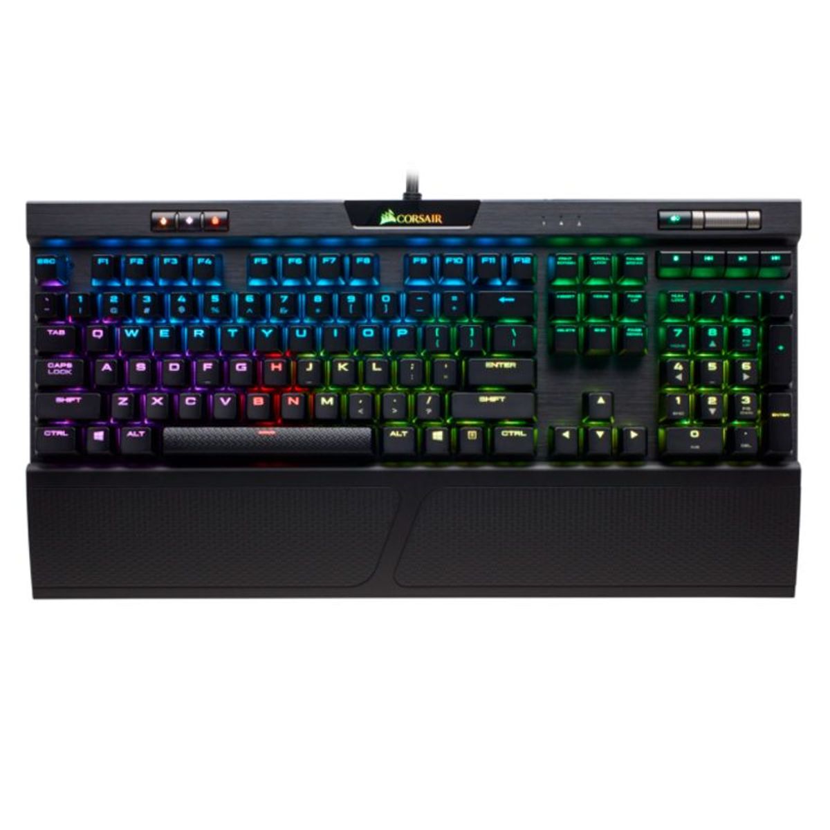 CORSAIR - Teclado Mecánico Gamer Corsair K70 RGB MK.2 RAPIDFIRE USB 2.0 Español