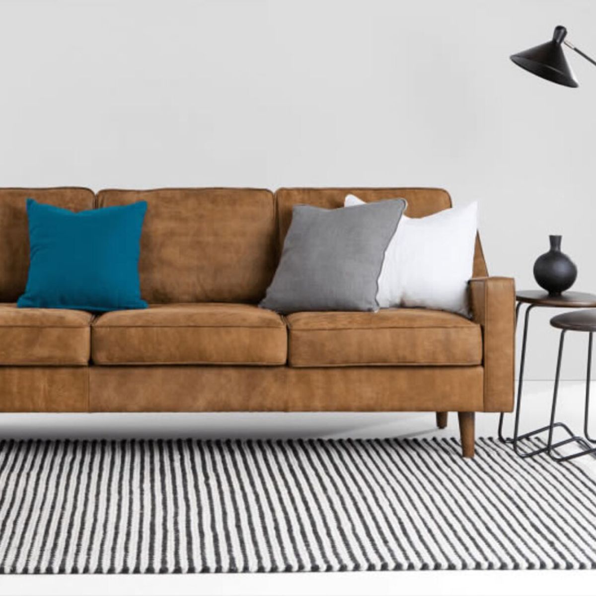 GENERICO - Sofá de 3 Cuerpos Dallas – Cuero Canela