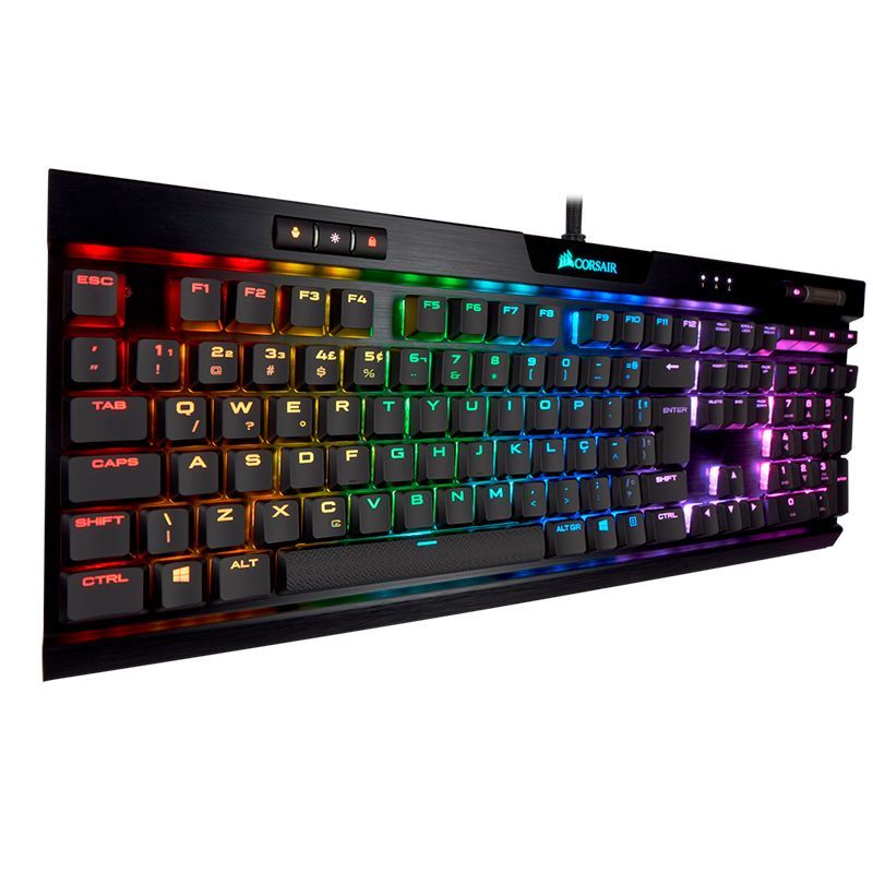 CORSAIR - Teclado Mecánico Gamer Corsair K70 RGB MK2 Low Profile RAPIDFIRE