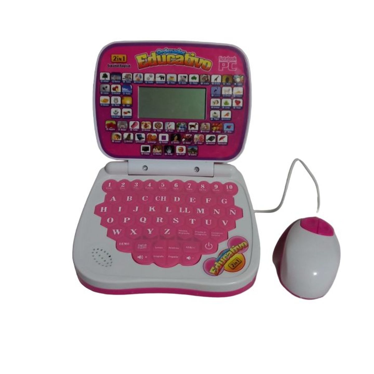 GENERICO - MINI LAPTOP EDUCATIVA CON MOUSE PARA NIÑAS