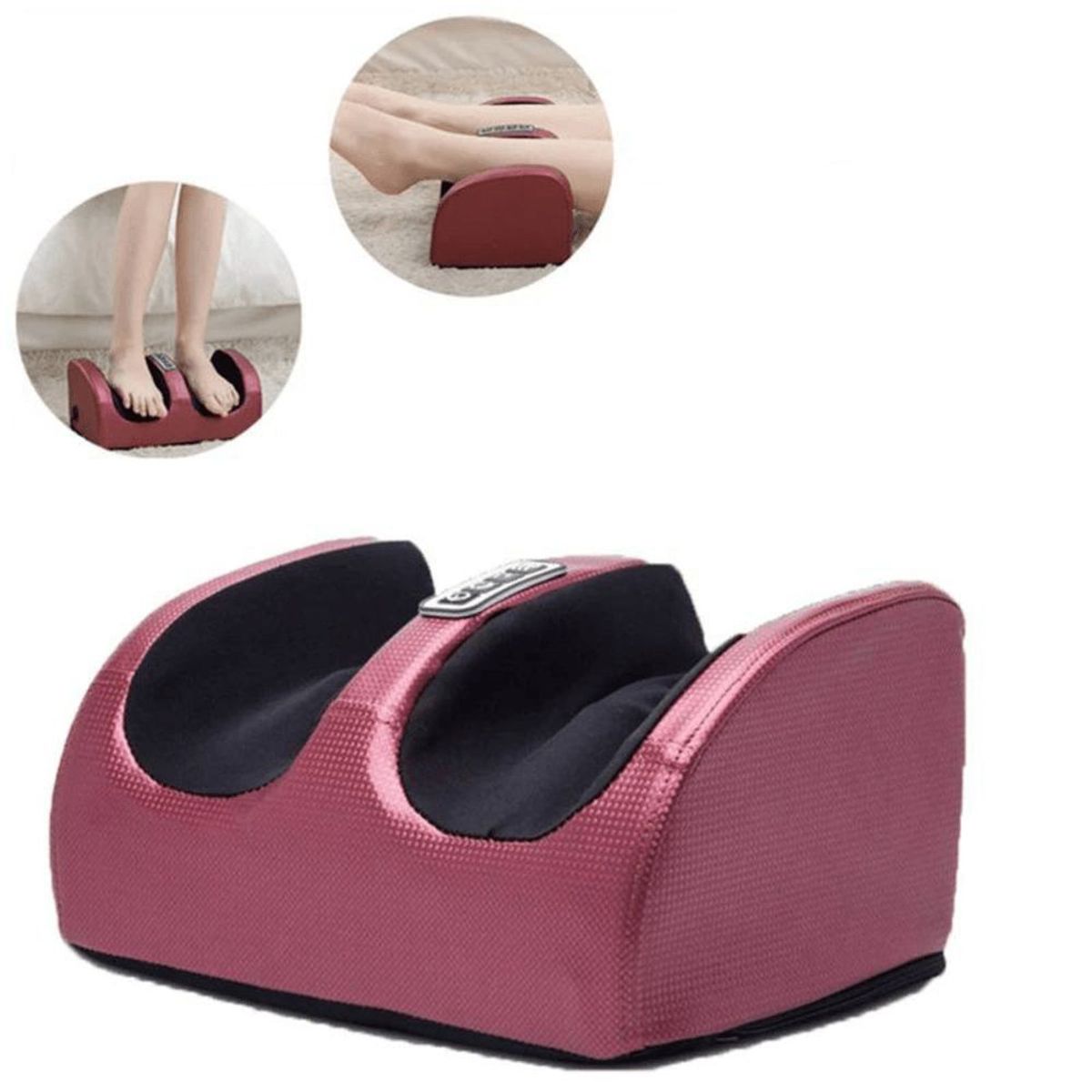 GENERICO - Masajeador De Pies - Piernas  Calefactor Color Vino