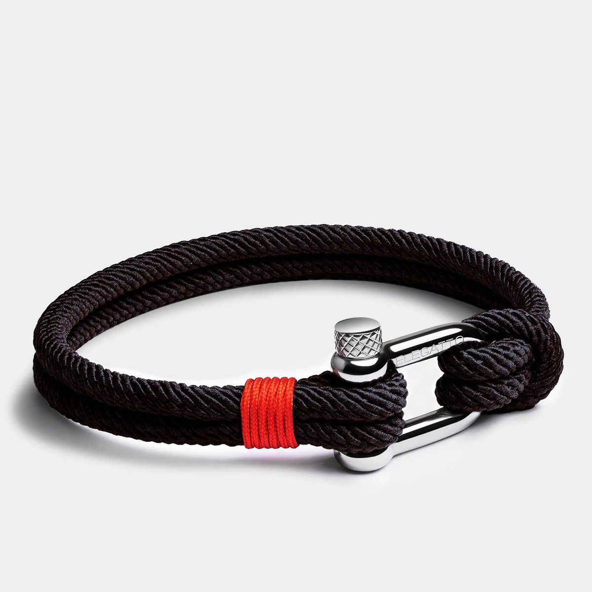 GENERICO - Pulsera Hombre Elegatto Negro Alchor