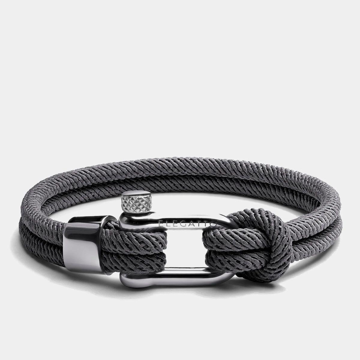 GENERICO - Pulsera Hombre Elegatto Alchor Platinum