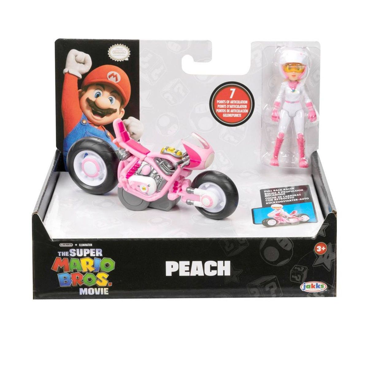 JAKKS PACIFIC - Super Mario Bros La Película - Mario Kart Peach Kart