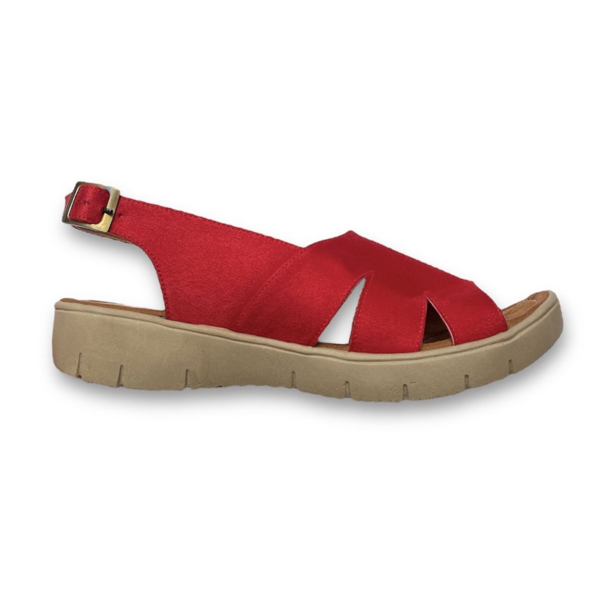 GENERICO - Sandalias Mujer Misshus Lara rojo