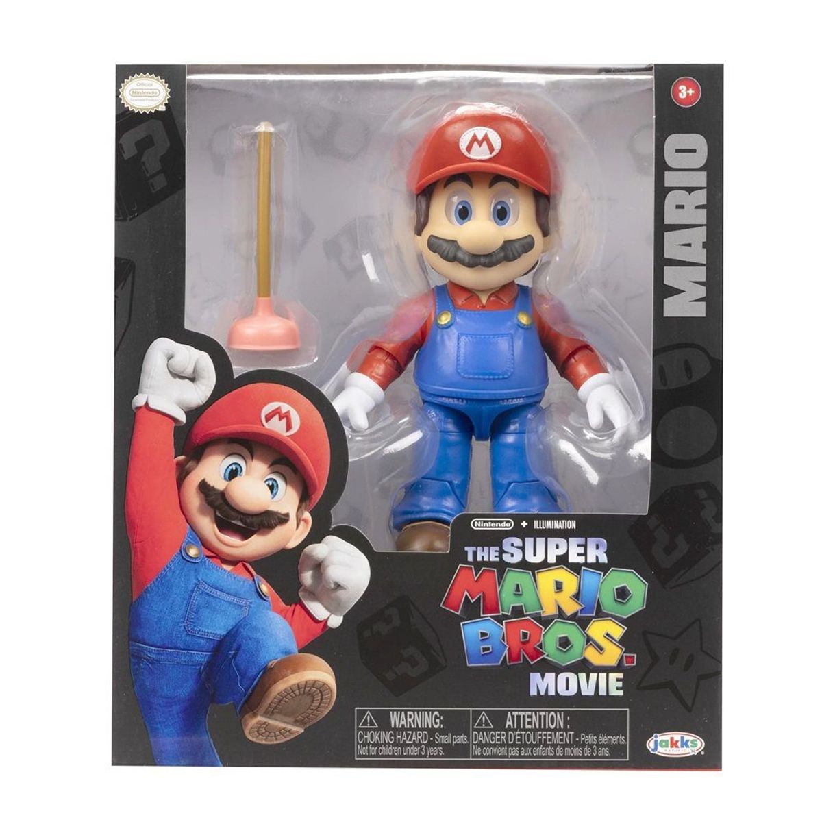 JAKKS PACIFIC - Super Mario La Pelicula  Mario 12cm con accesorio