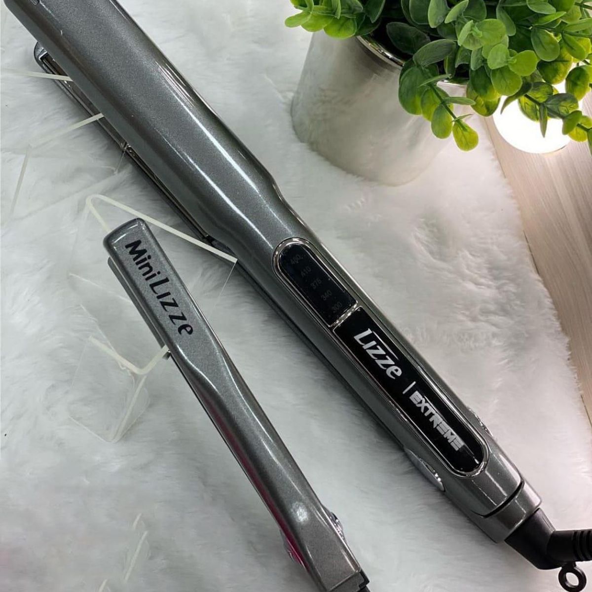 LIZZE - Lizze Plancha de Cabello Profesional Extreme 480°F  Mini Plancha Profesional Extreme 392°F