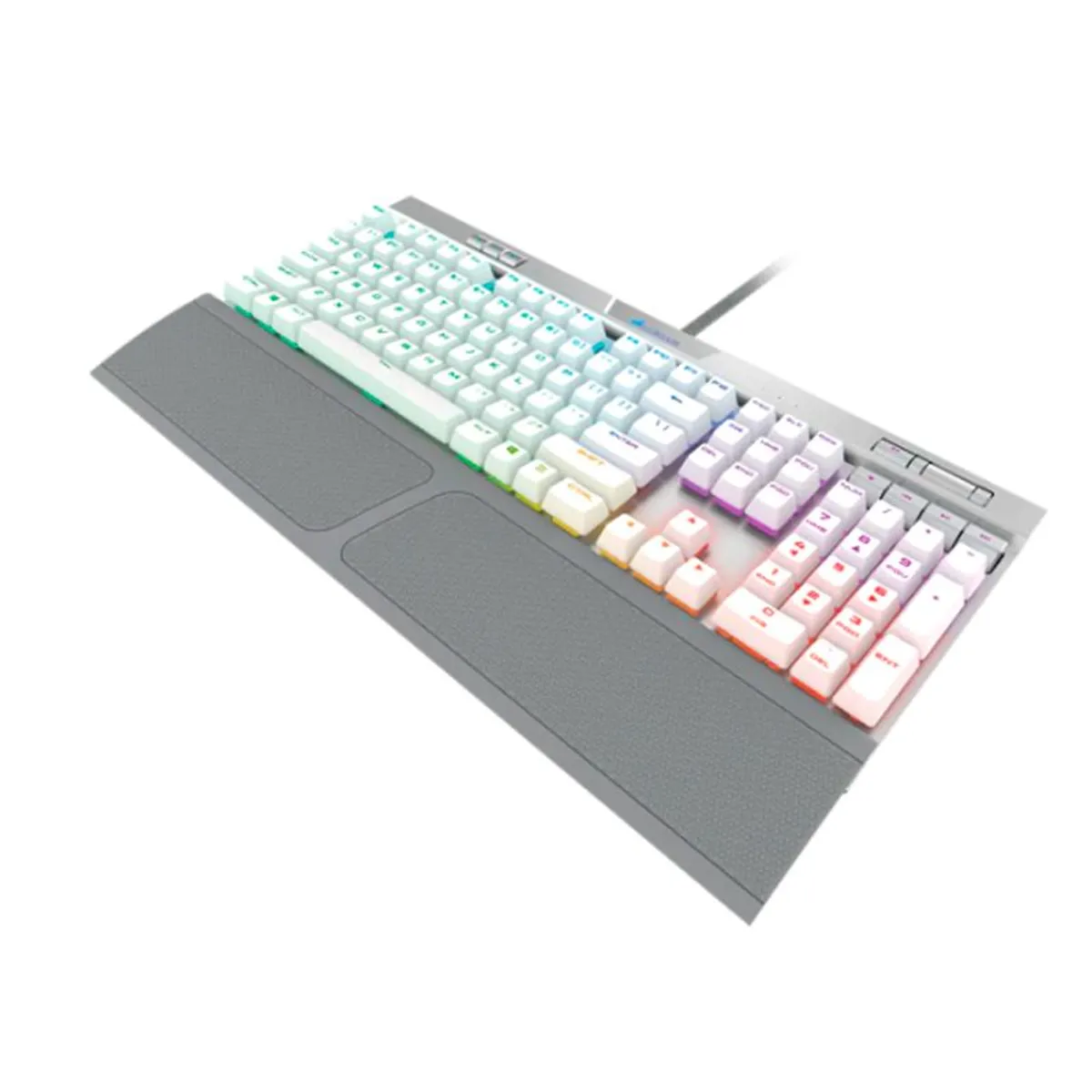 CORSAIR - Teclado Mecánico Gaming Corsair K70 RGB MK2 SE Blanco CHERRY MX Speed