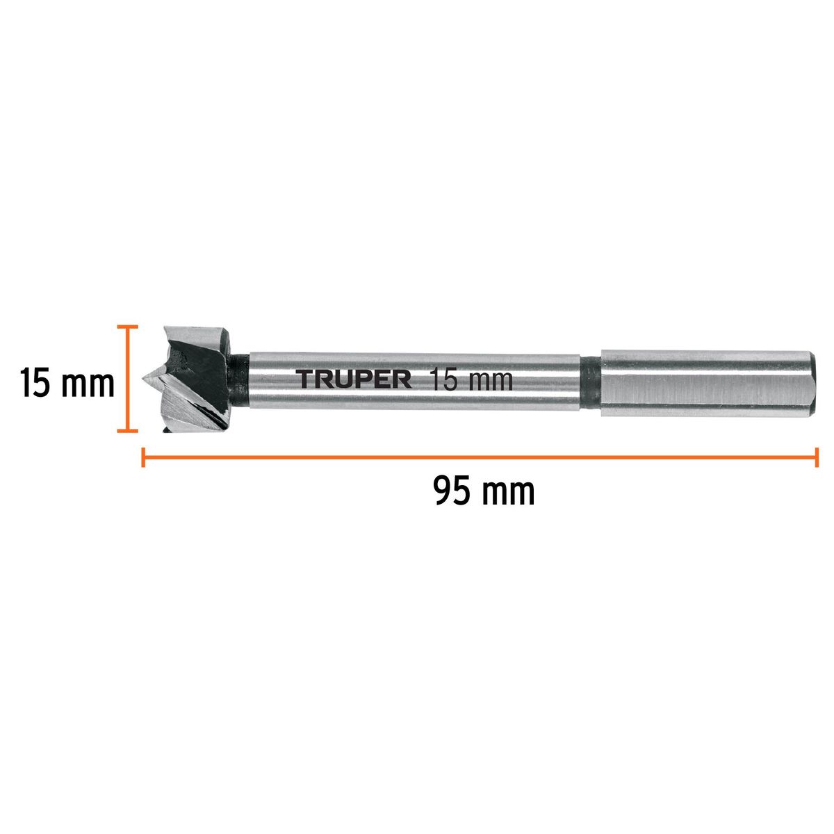 TRUPER - Broca para madera Forstner 15mm Truper