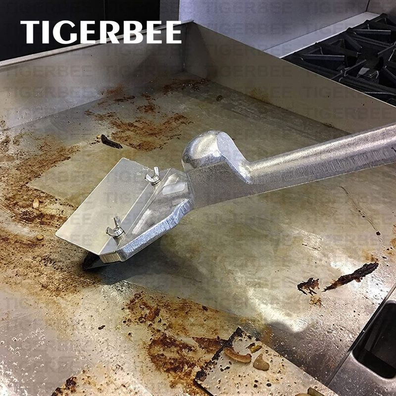 TIGERBEE - RASPADOR DE PLANCHA CON HOJA  DE ACERO INOX.