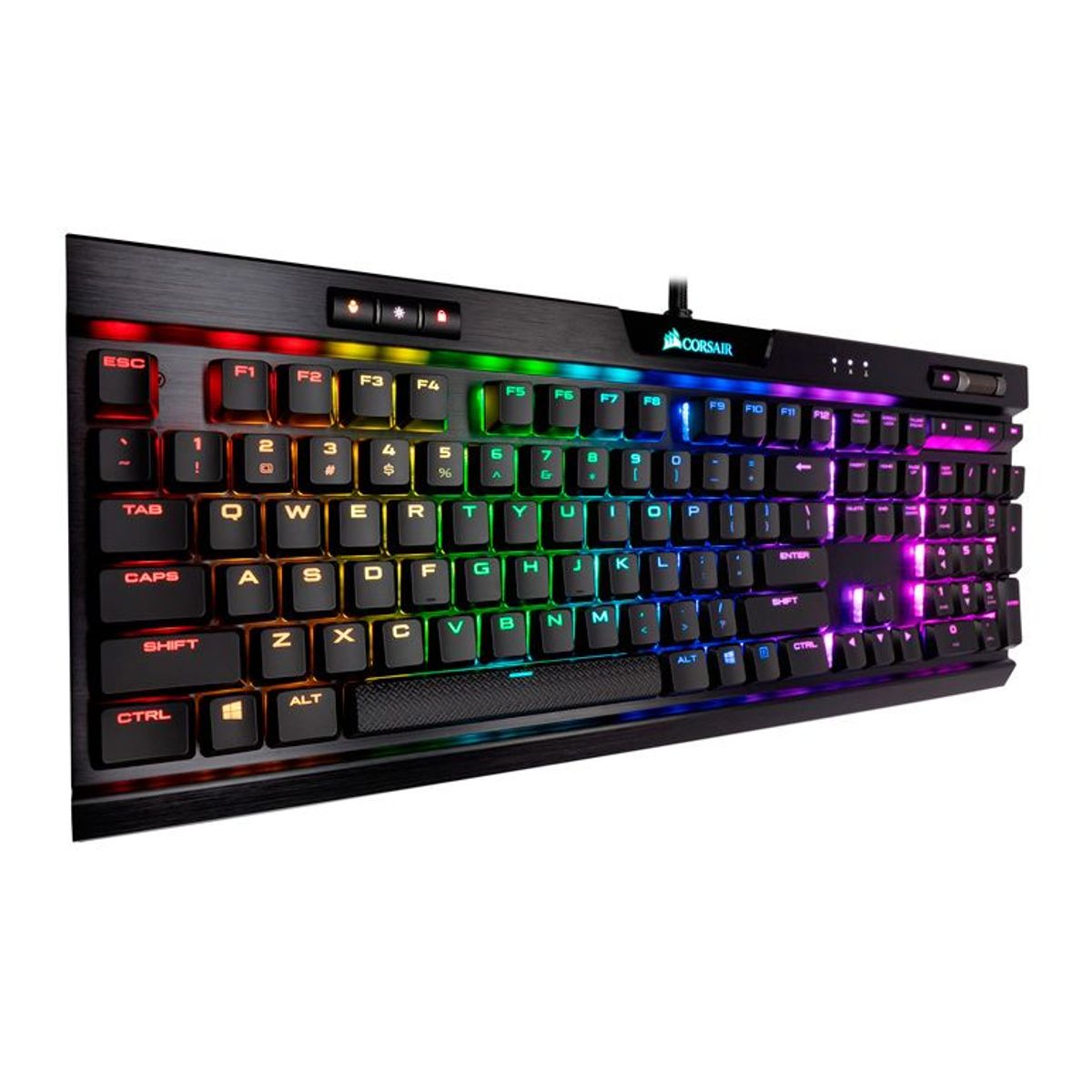 CORSAIR - Teclado Corsair K70 RGB mecánico Multimedia USB retroiluminado