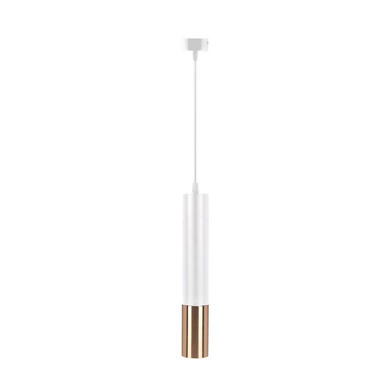 GENERICO - Spot Colgante Slim Gu10 Aluminio 30Cm Blanco Y Dorado Baita