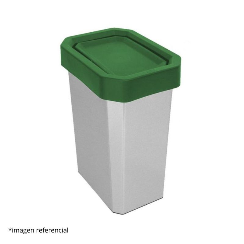 DISA SOLUCIONES ECOEFICIENTES - PAPELERA VAIVEN VERDE 10 LITROS