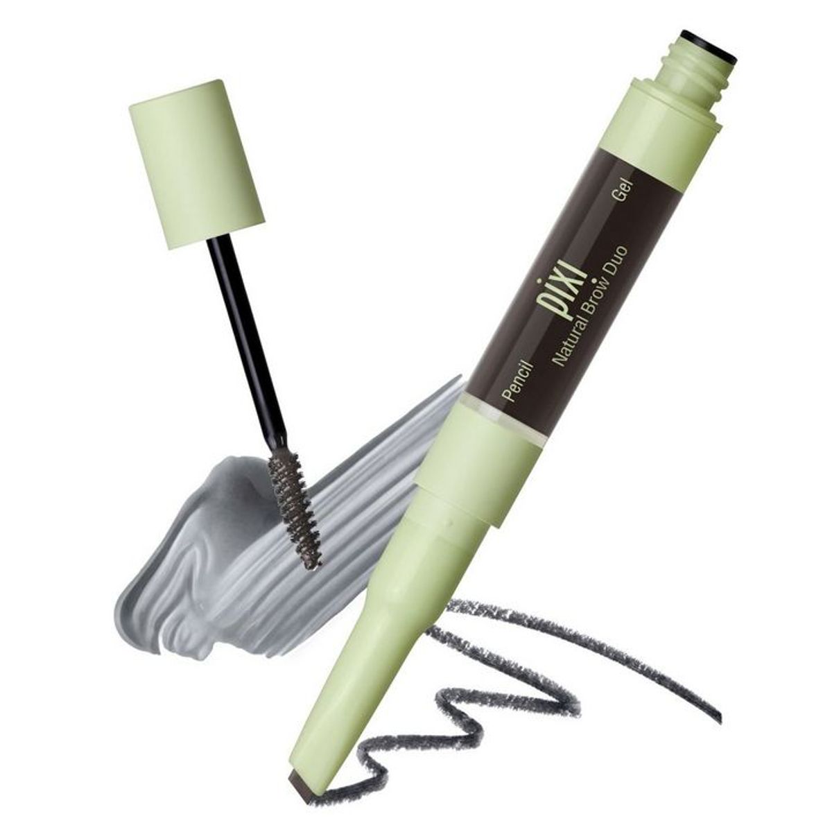 PIXI - Dúo Lápiz y Gel Natural para Cejas Brow Duo - Soft Balck - PIXI