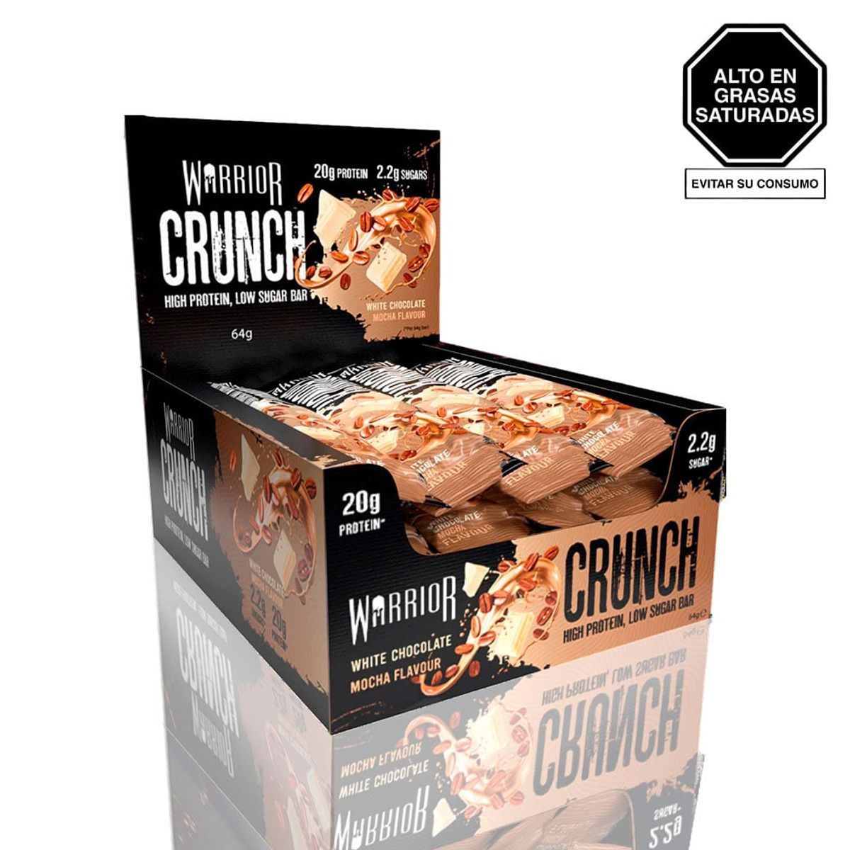 WARRIOR - Barras de Proteína Warrior Crunch Bar White Chocolate 12 Unidades